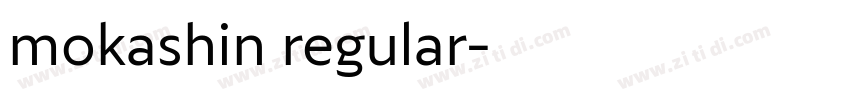 mokashin regular字体转换